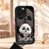 cute panda design phone case a matte texture - iphone 15