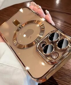 hone Case with Compatibility, Wireless Charging, Shockproof Protection, and Clear TPU Material for iPhone 16