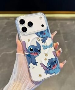 for iPhone 15 Étui Disney Stitch Mignon, Compatible