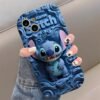 for iphone 13 stitsh couqe silicone blue