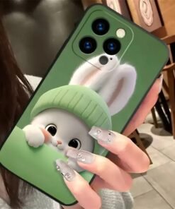 Cartoon Cute Super Cute Rabbit Panda Mobile Phone Case for iPhone 13